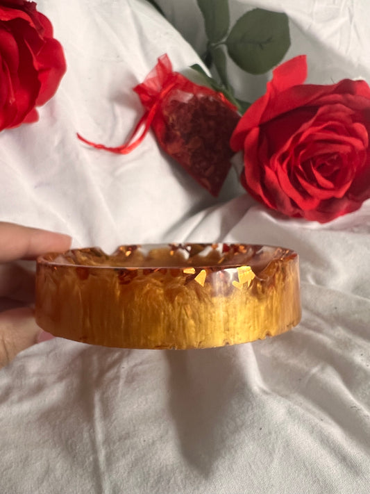 Caramel Drizzle Ashtray | Circle Dish