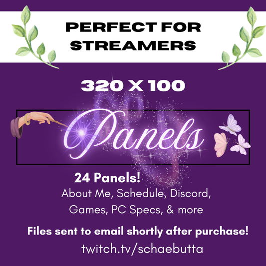 Witchy Panels | Digital Download | Twitch