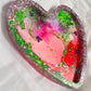 Pink Whirlpool Trinket Heart Tray | Coaster | Ashtray | Decor