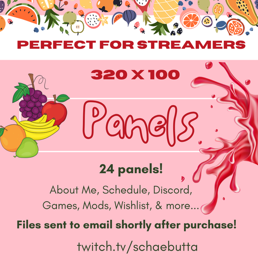 Fruity Panels | Twitch | Digital Download