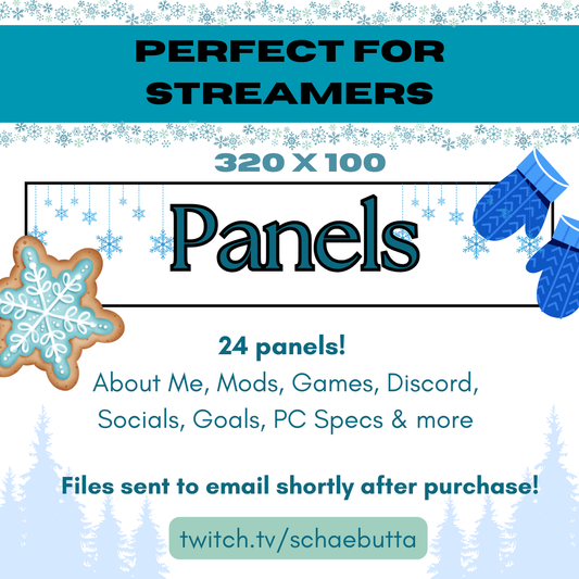 Winter Panels | Twitch | Digital Downloads